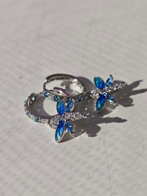 Lapis Blue Dragonfly Dust earrings