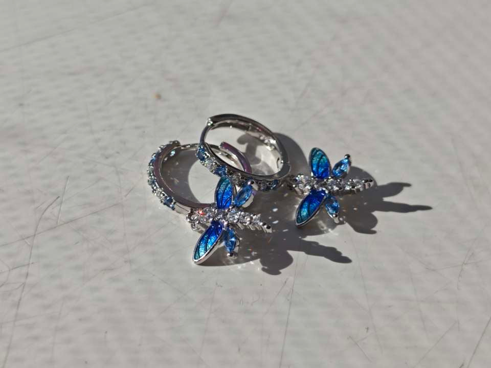 Lapis Blue Dragonfly Dust earrings