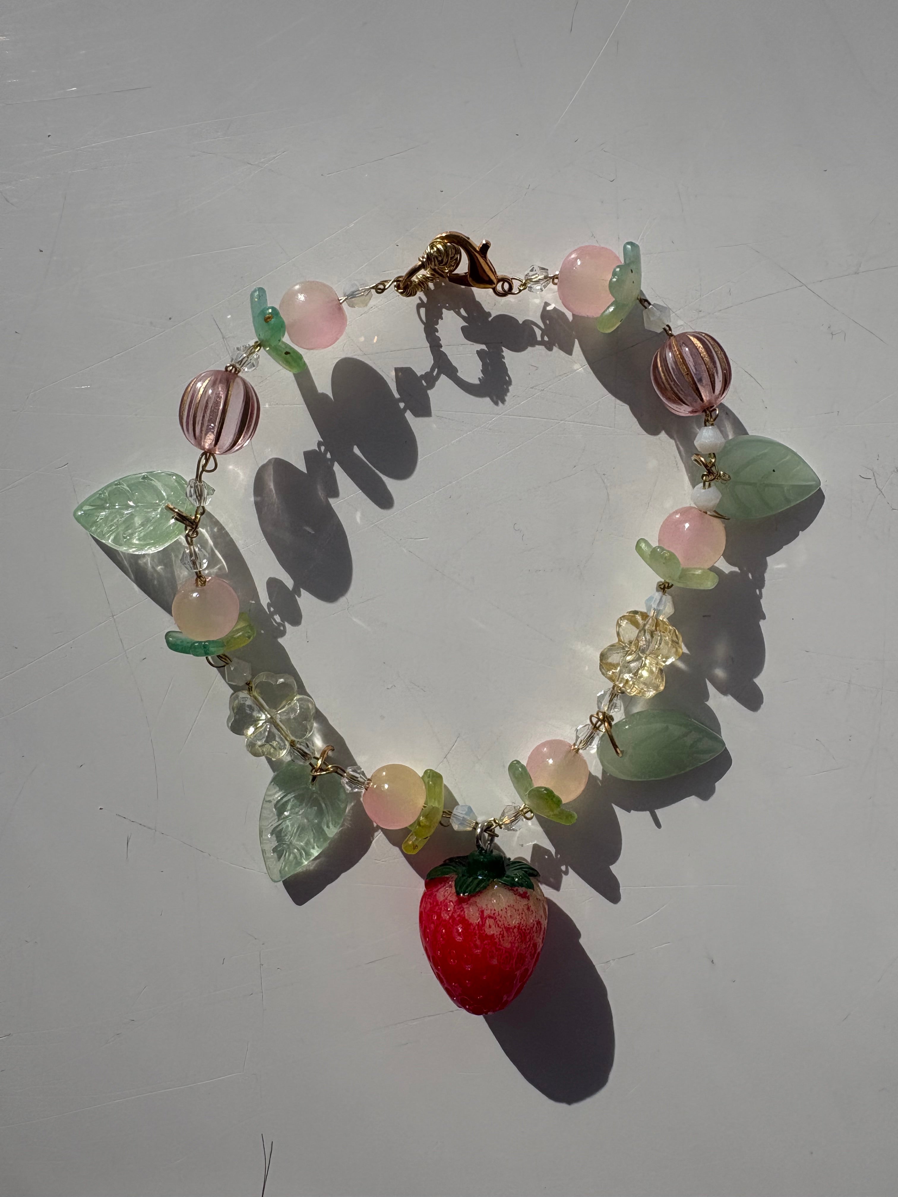 Strawberry Blossom Charm Bracelet