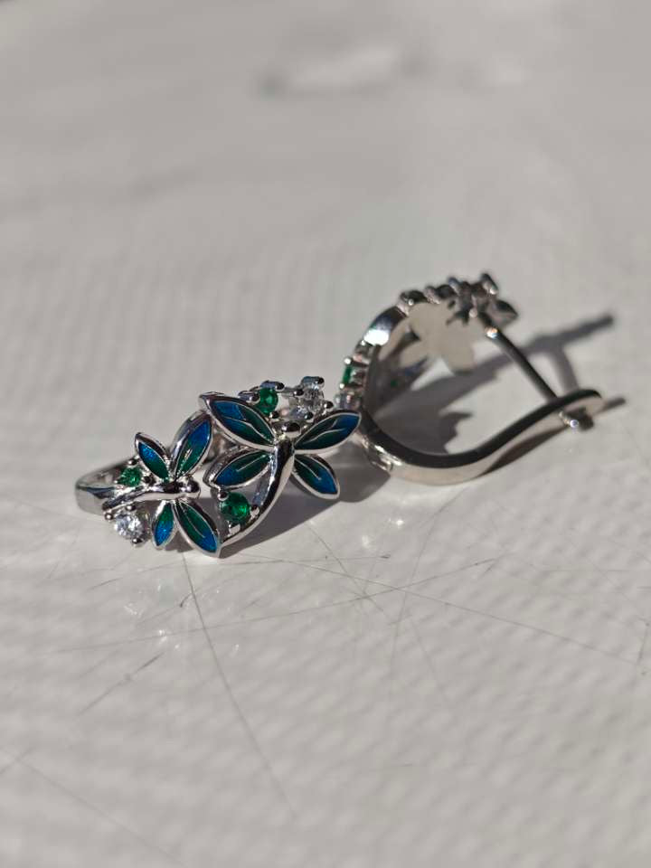 Dragonfly Ivy Earrings🌸✨🌿