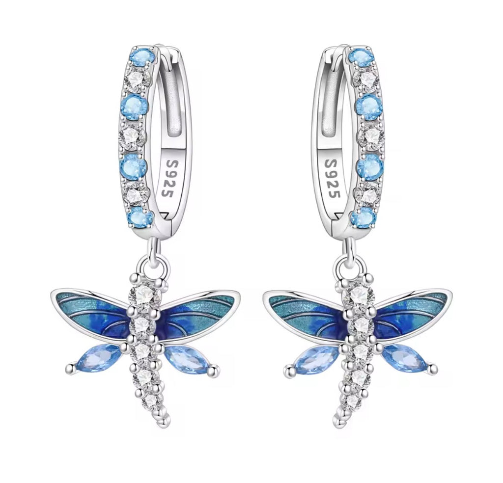 Lapis Blue Dragonfly Dust earrings