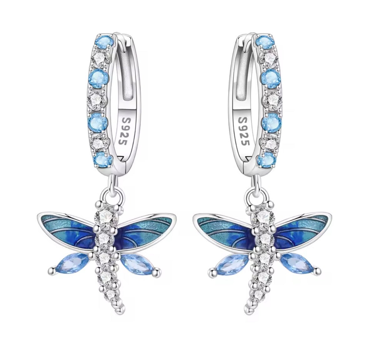Lapis Blue Dragonfly Dust earrings