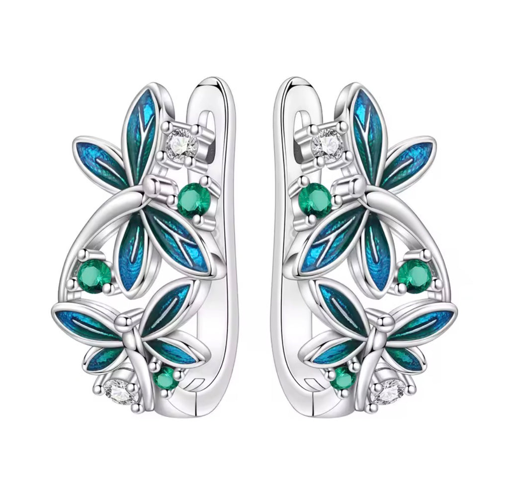 Dragonfly Ivy Earrings🌸✨🌿