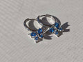 Sapphire Blue Butterfly earrings