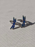 Sapphire Dragonfly Earrings